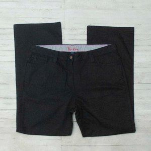 Boden Black High Rise Straight Leg Denim Jeans size 18 R